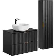 petits-meubles Adriel 2-tlg. Schwarz