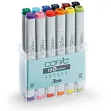 Copic Classic Basis-Set, farbig sortiert, 12 Stück