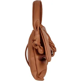 Samantha look Henkeltasche SAMANTHA LOOK, Damen, Gr. B/H/T: 33cm x 26cm x 6cm onesize, braun (cognac), Leder, clean, Taschen, echt Leder, Made in Italy