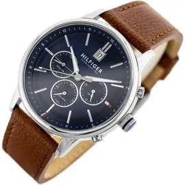 Tommy Hilfiger Kyle Blau Leder 42 mm 1791629