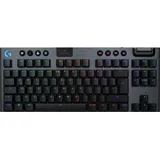 Logitech G915 X Lightspeed TKL, schwarz, LEDs RGB, GL TACTILE, USB/Bluetooth, DE (920-012716)