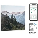 Klarstein Infrarotheizung mit Thermostat, 350W Elektroheizung, Smart Home Bild-Infrarotheizung zur Wandmontage, IR mit IoT/WiFi App-Control, Feucht... - Bunt