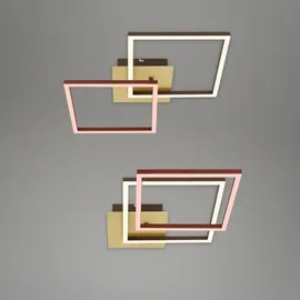 Brilo Frame 2x LED 11W braun-gold