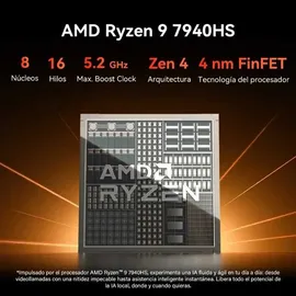 GEEKOM A7MAX Mini-PC Ryzen 9 7940HS 4,0 GHz 16 GB RAM 1 TB SSD Win 11 Pro