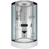 AcquaVapore Duschkabine Komplettdusche Fertigdusche 90x90 cm, Mit 2k Scheiben Versiegelung