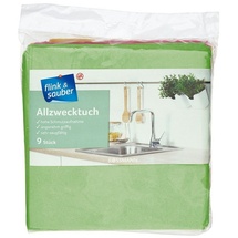 flink & sauber Allzweck-Reinigungstücher Viskose 60 °C waschbar, 9 St.