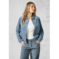 Cecil Damen B212275 Cordjacke, Dove Blue, XXL
