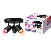 WIZ IMAGEO 3er Spots Deckenleuchte Tunable White&Color 1035lm Schwarz Einzelpac