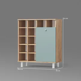 livinity® Fucino Badschrank 78,4 x 91,6 cm Grün