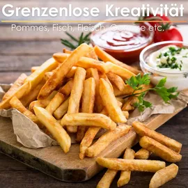 Steinborg Heißluftfritteuse 2 Kammern schwarz