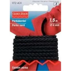 Prym 972401 Anorak- und Parkakordel 4 mm schwarz