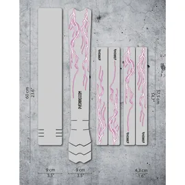 DYEDBRO Rahmenschutzaufkleber Lightning - Pink - Einheitsgröße