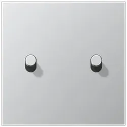 Jung AL12-5R0 Abdeckung mit Kipphebel ”Zylinder”, 2 Kipphebel, Serie LS 1912, Aluminium AL125R0
