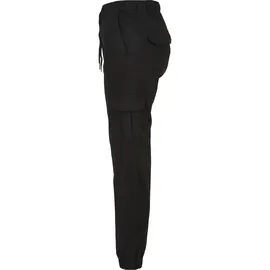 URBAN CLASSICS High Waist Cargohose Schwarz XL
