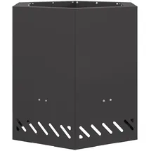 vidaXL Feuerkorb Stahl 48 x 48 x 51 cm Schwarz