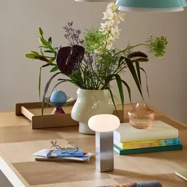 Hübsch Lote Vase, 20 cm, sandfarben