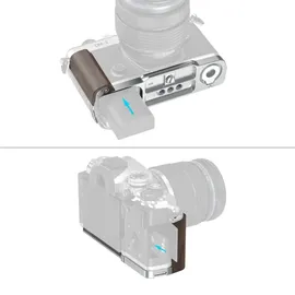 SmallRig 5563 L-förmige Montageplatte mit Holzgriff für OM SYSTEM OM-3