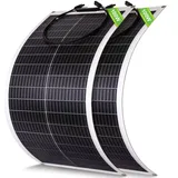100W 200W 400W Flexibel Solarmodul Solarpanel Mono Wohnmobil Balkonkraftwerk RV