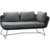 Cane-Line Sofamodul Horizon 2-Sitzer rechts - LSSG - Black