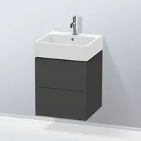 Duravit L-Cube Waschtischunterschrank, 2 Auszüge, LC627408080,
