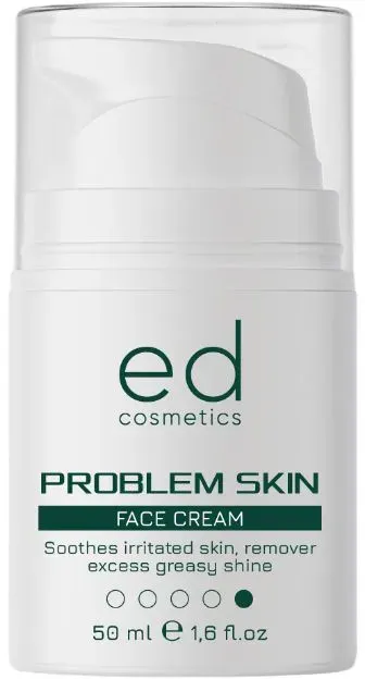ED Cosmetics Problem Skin - feuchtigkeitsspendende Beruhigend, Mattierend & Unreinheiten Bekämpfend Creme 50 ml Frauen