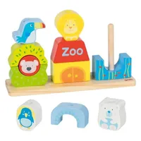 GoKi Steck- und Stapelspiel Zoo, per St