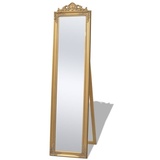 vidaXL Standspiegel im Barock-Stil 160x40 cm Gold