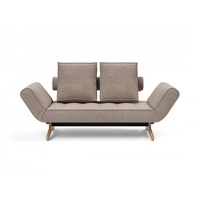 INNOVATION LIVING TM 3-Sitzer Ghia Schlafsofa, eine große Liegefläche mit geringer Stellfläche, beidseitig abklappbar beige