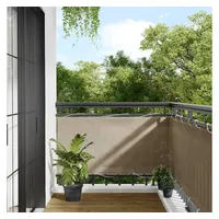 vidaXL Balkon-Sichtschutz Taupe 75x1000 cm 100 % Polyester-Oxford