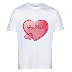 T-Shirt "Herzen" mit individuellem Druck