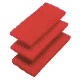 Haug Bürsten Haug Scheuervlies-Pads 3er-Set mit- tel 260x120mm auswaschbar rot