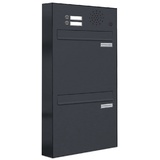 AL Briefkastensysteme Briefkasten A4 in RAL 7016 Anthrazit Grau
