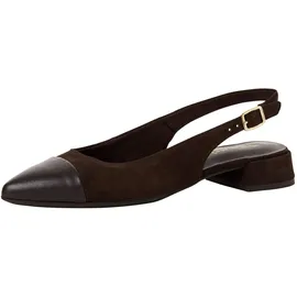 TAMARIS Damen Sling Pump mit Blockabsatz, braun, 38 EU
