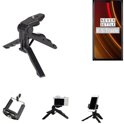 K-S-Trade für OnePlus 6T McLaren Edition Smartphone-Halterung, (Stativ Tisch-Ständer Dreibein Handy-Stativ Ständer Mini-Stativ) schwarz