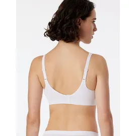SCHIESSER Soft BH mit Pads - Classic Seamless Bustier, nahtlos, stützend, für Damen Weiss, S