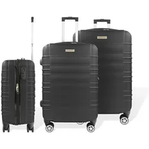 Hti-Living Travelstar Koffer-Set 3-tlg. schwarz/abs