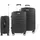 Hti-Living Travelstar Koffer-Set 3-tlg. schwarz/abs