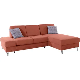 sit&more Ecksofa »Clio L-Form« wahlweise mit Bettfunktion oder Vorziehsitz und Bettkasten, Federkern