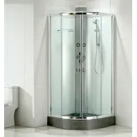 Trendline Komplettdusche Easy Fix New 90x90cm mit Armatur u. Brause Runddusche