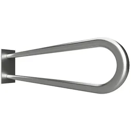 Brillantbad BELP Stützgriff in U-Form Edelstahl gebürstet mit Abdeckung 103x253x829 mm, 120 kg Traglast für Bad & WC >> zum Bohren