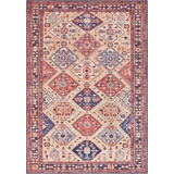 ELLE DECORATION Teppich »Afghan Kelim«, rechteckig, Orient Optik, Vintage Design, gekettelt, kräftige Farben 71296939-3 rot 5 mm,