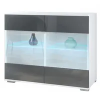 Vladon Kommode, Grau, 92.5x75.5x35 cm, Wohnzimmer, Kommoden & Sideboards,