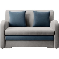MOEBLO Kindersofa AMIRO - Schlafsessel Sofa Sessel, Couch für Wohnzimmer Schlafsofa Sofagarnitur Polstersofa, mit Schlaffunktion und Bettkasten blau|grau