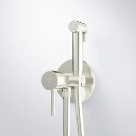 Steinberg Serie 100 Einhebelmischer mit Bidetbrause Brushed Nickel 1001350BN