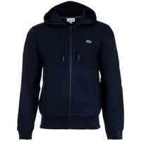 Lacoste Classic Fit Sweatjacke mit Kapuze Marine, L