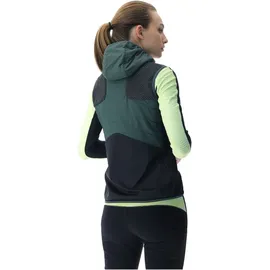 Uyn Crossover Full-Zip Fahrradweste Damen deep forest/black/pale lime L