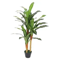 Lex Kunstpflanze 120cm Drachenbaum im Topf Zimmerpflanze Kunstbaum Dekobaum