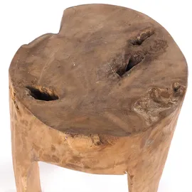 DESIGN DELIGHTS Hocker Log 29 x 41 x 29 cm Beige