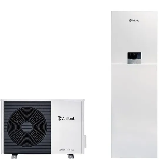Vaillant Luft/Wasser Wärmepumpe aroTHERM Split plus VWL 35/8.2 AS S2 mit uniTOWER Split plus VWL 58/8.2 IS - 8000034531