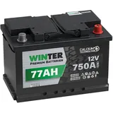 WINTER Premium Autobatterie 12V 77Ah 750A/EN statt 70Ah 72Ah 74Ah 75Ah